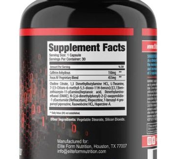 Elite Form: Focus AF, 30 Capsules