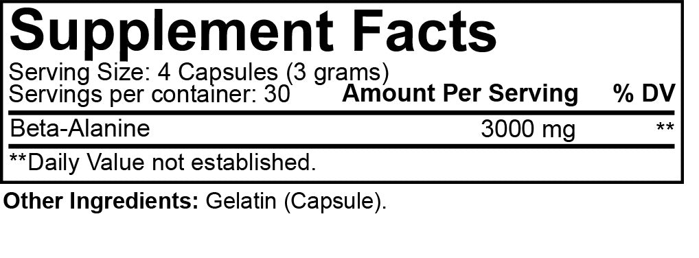 Nutrakey: Beta Alanine, 120 Capsules