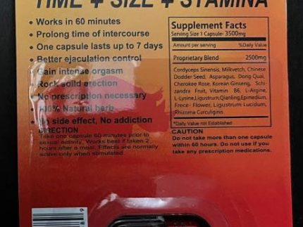 Rhino 11 10000K Platinum Male Enhancement Single Capsule