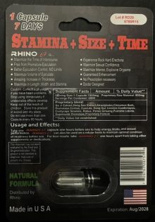 Rhino 69 4000K Male Enhancement