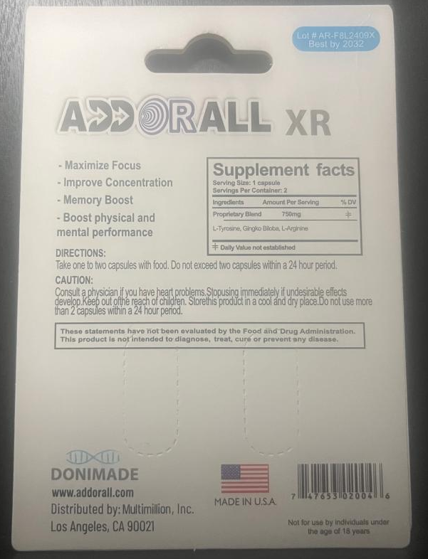 Donimade: Addorall XR 2 Capsule Pack