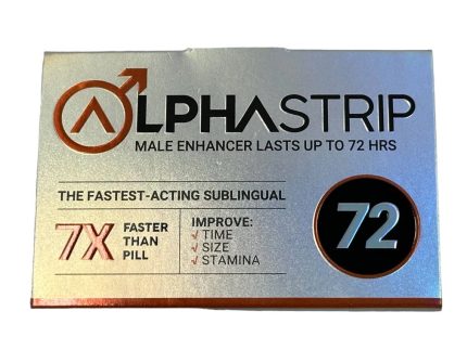 Alpha Strip 7X, 72hrs Male Enhancement (1 Strip-Orange)