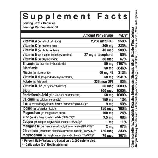 Axe & Sledge: Multi Vitamin, 60 Capsules