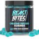 Beast Bites Creatine Infused Gummies, Blue Raspberry