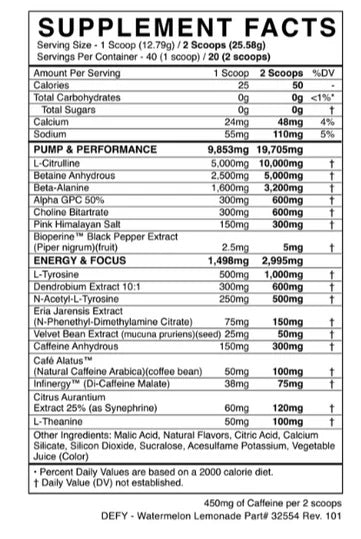 Blackmarket: Defy Pre-Workout