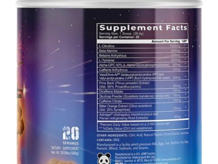 Panda Supps: First Blood Pre Workout
