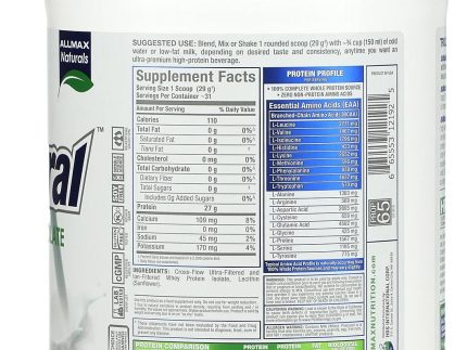 Allmax: Isonatural Unflavored, 2lb