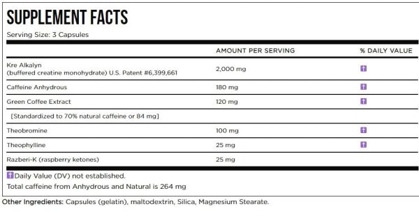 All American EFX: Kre-Alkalyn Hardcore, 120 Capsules