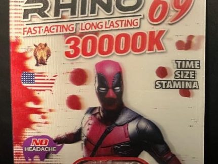 Rhino 69 30000K Deadpool Cover Male Enhancement