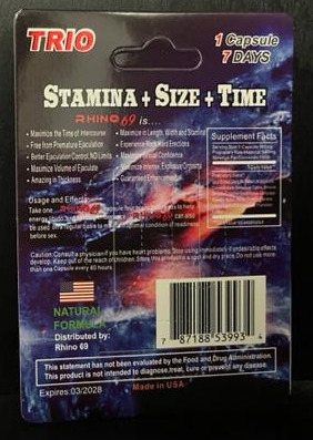Rhino 69 Trio Extreme 20000K Male Enhancement