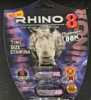 Rhino: 8 Platinum 88k Male Enhancement