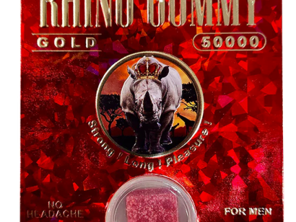 Rhino: Gold 50000 Gummy Red Package Male Enhancement
