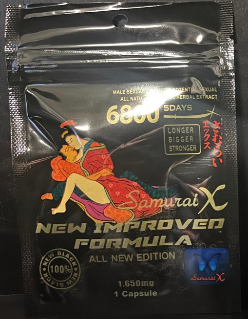 Samurai X 6800 Black Male Enhancement