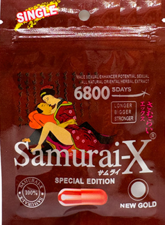 Samurai X: New Gold 6800 Male Enhancement