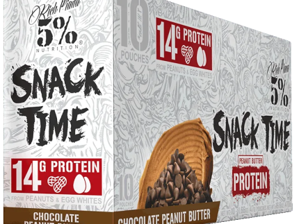 5% Nutrition: Snack Time, Chocolate Peanut Butter, 10 Pouches