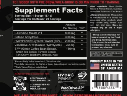 Performance Supplements: Vaso-Grow