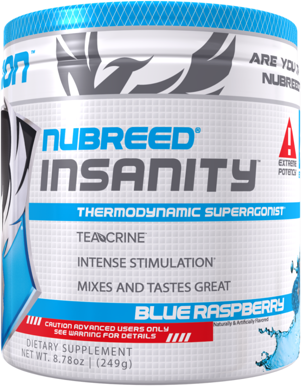 NUBREED NUTRITION: INSANITY POWDER, LEMON DROP