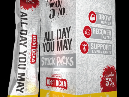 5% NUTRITION: ALL DAY YOU MAY STICK PACKS, ITALIAN LEMON ICE