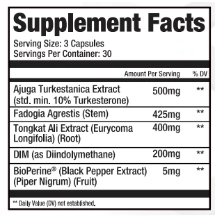 GEC: ANATROPE, 90 CAPSULES Supplement Facts