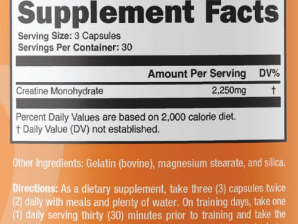 Axis Labs: Creatine Monohydrate, 90 Capsules