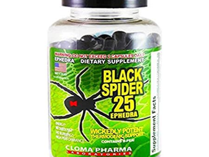 Cloma Pharma: Black Spider, 100 Capsules