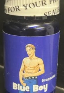 Blue Boy Male Enhancement, 6 Capsule Bottle