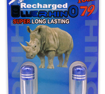 Rhino: 79 Recharged Blue Extreme 188k, Double Capsule