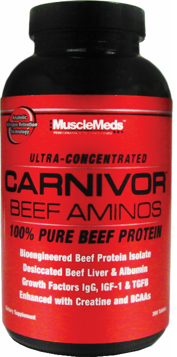 MuscleMeds: Carnivor Beef Aminos, 300 Tablets