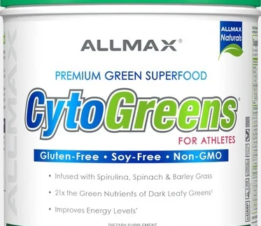 Allmax: CytoGreens 60 Servings, Acai Berry Green Tea