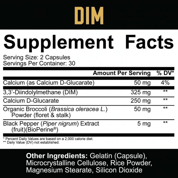 5% Nutrition: DIM, 60 Capsules