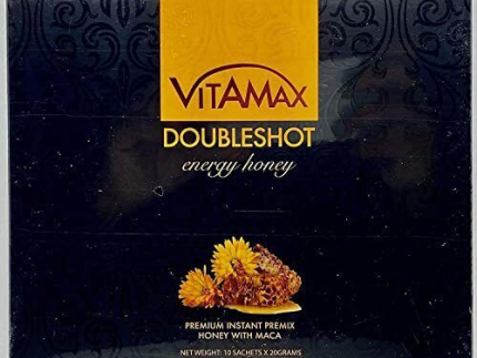 VitAMax: Double Shot Energy Honey, 10 Sachets