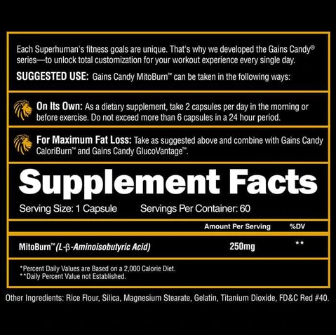 Alpha Lion: Gains Candy Mitoburn 60 Servings