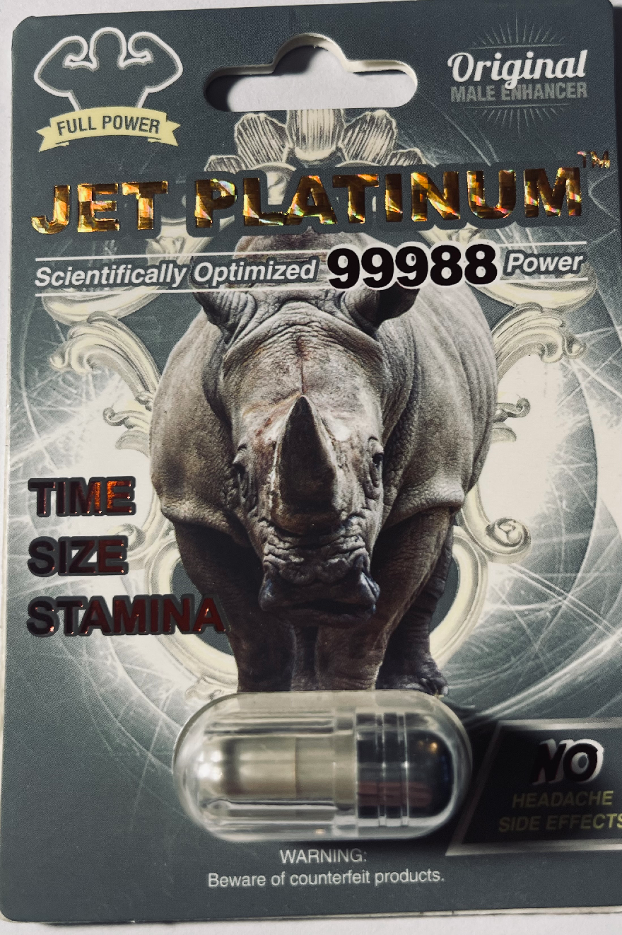 Rhino: Jet Platinum 99988 Male Enhancement