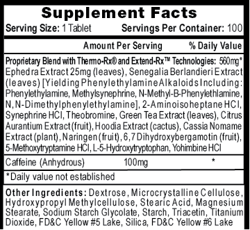 Hi-Tech: Lipodrene Hardcore, 90 Tablets