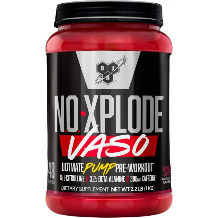 BSN: N.O. Xplode Vaso, Jungle Juice 48 Serving
