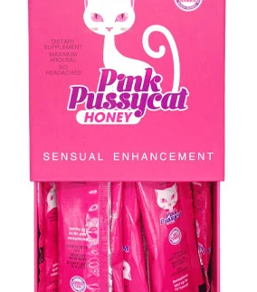 Pink Pussycat: Sexual Enhancement Honey Sache Gift Box of 12