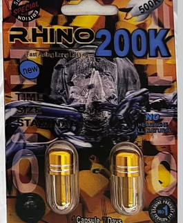 Rhino 200k Double Capsule Male Enhancement