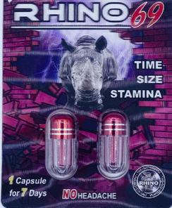 RHINO: 69 EXTREME 120000 DOUBLE CAPSULE MALE ENHANCEMENT