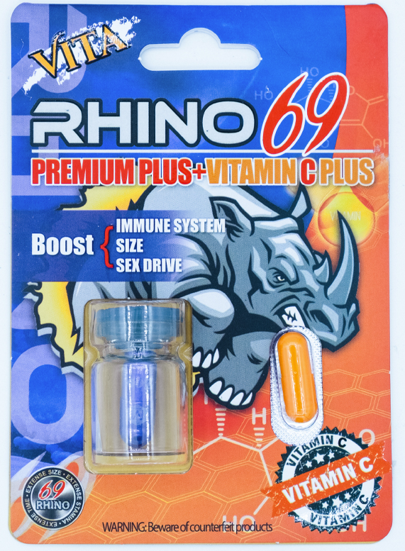 RHINO: 69 VITA PREMIUM PLUS + VITAMIN C PLUS, 2 CAPSULE PACK