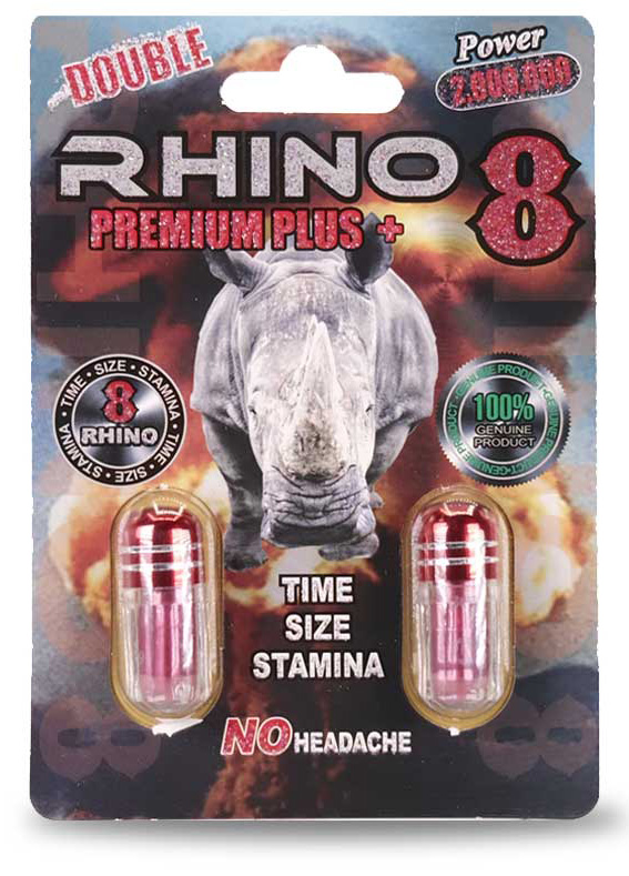 RHINO: RHINO 8 2,000,000 MALE ENHANCEMENT DOUBLE PACK