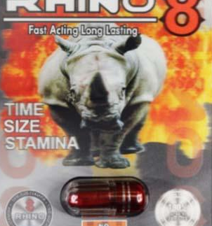 Rhino 8 Platinum 50000 Male Enhancement Gray