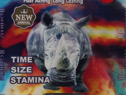 Rhino 8 Platinum 50000 Blue Package Male Enhancement