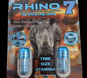 Rhino: Power 7 Platinum 5000, 2 Capsule Pack
