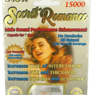 Secret Romance: Platinum 15,000 Male Enhancement