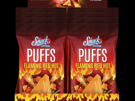 Snack House: Puffs, Flaming Red Hot, 8 Pouches
