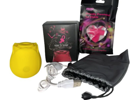 Wet N Wild Rose Vibrator Toy + Cock Ring