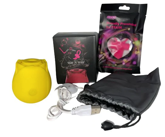 Wet N Wild Rose Vibrator Toy + Cock Ring